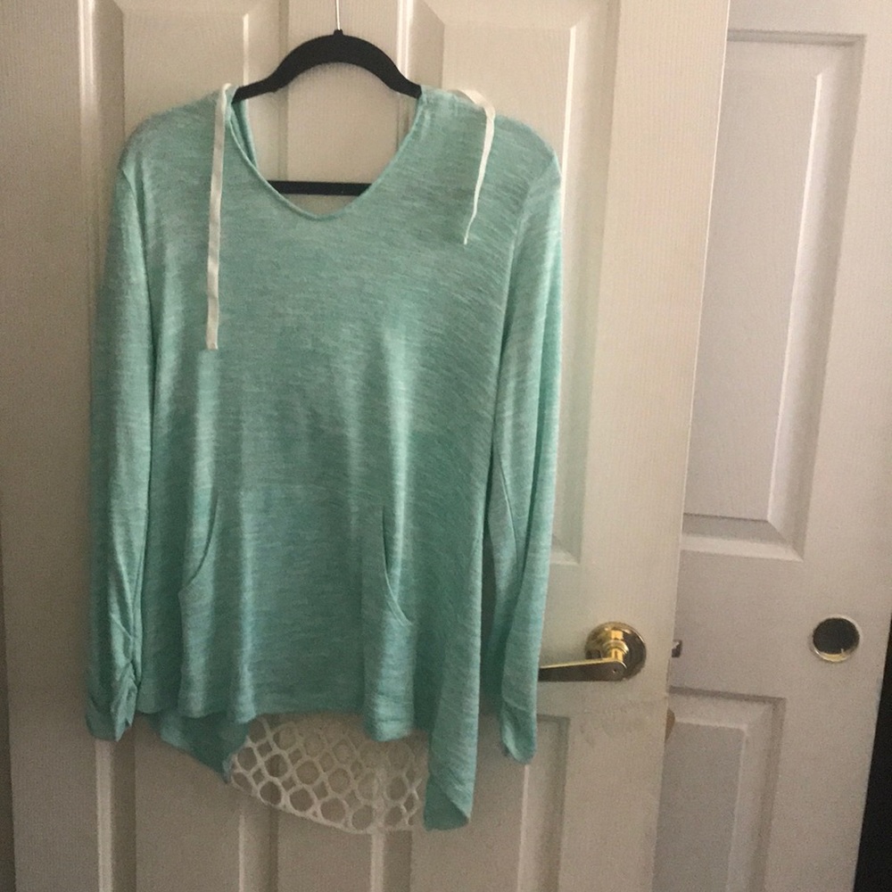 Mint Cutout Back Sweater!